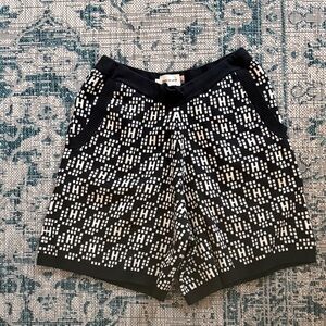 Honor the Gift knitted L Black and White Patterned Shorts